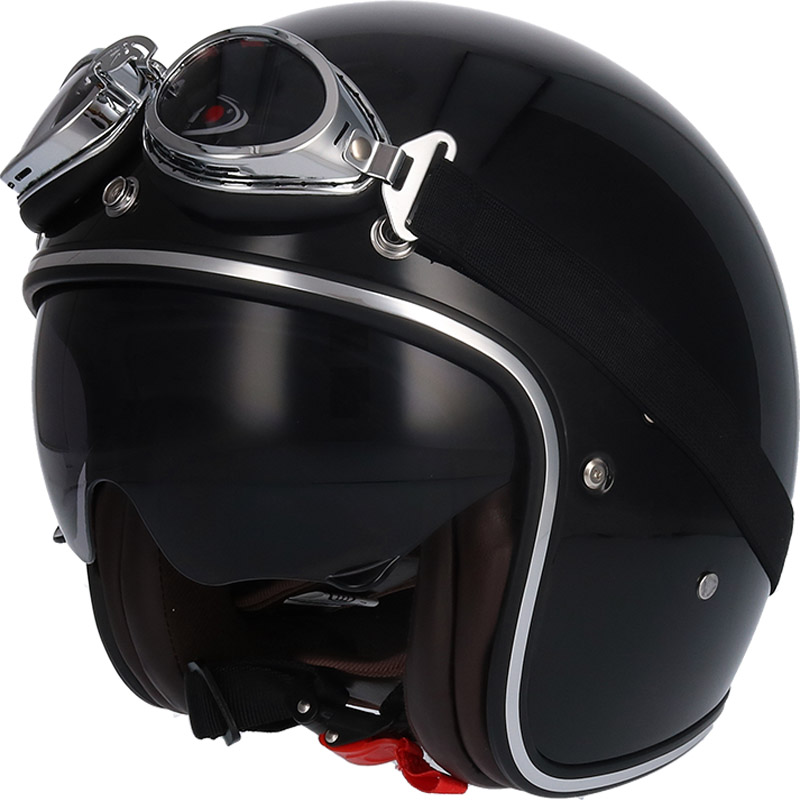 Casco Fiber Shiro Negro Jet Nilmoto